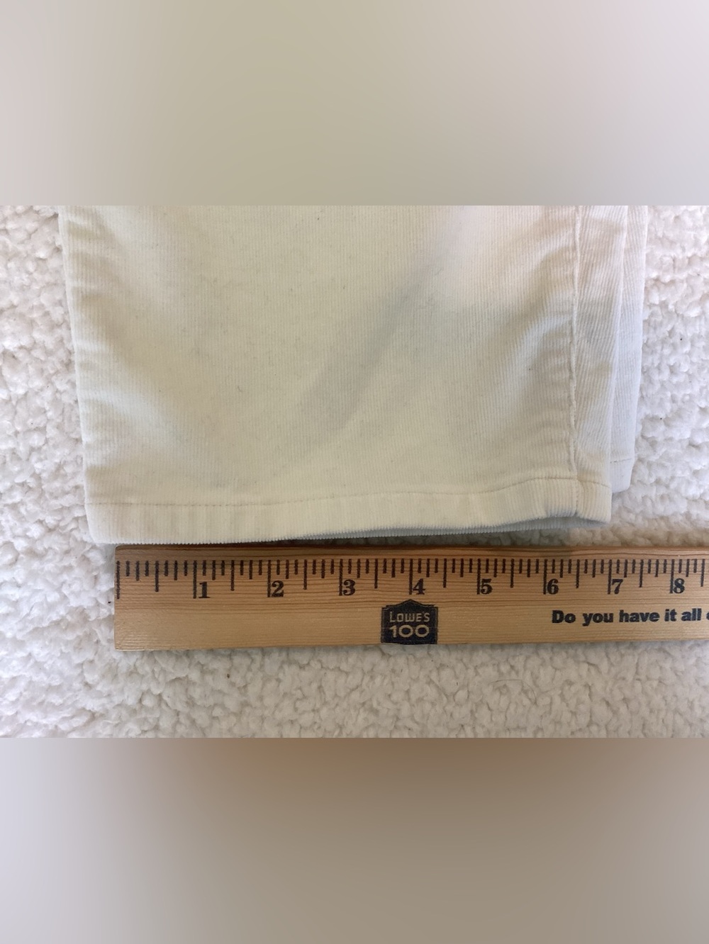J.Jill Ivory Corduroy Pants XL Straight Leg Quiet Luxury Coastal - Picture 6 of 7